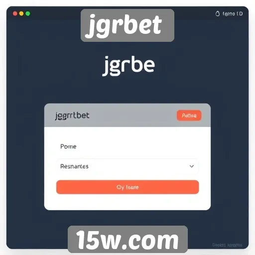 Análise da interface do site jgrbet